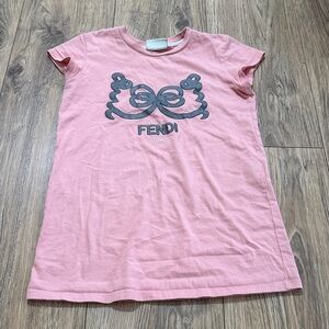 Fendi Pink shirt for girls size 8